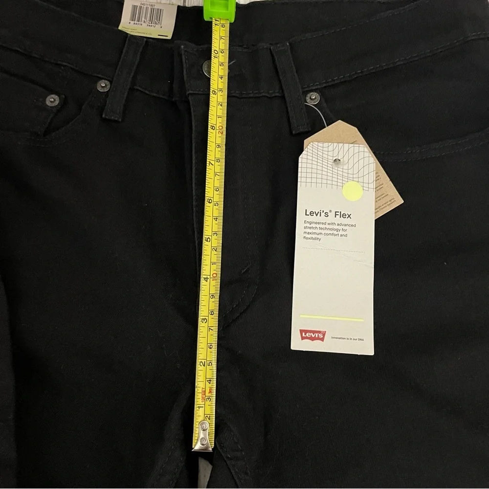 NWT LEVI’S Men’s Premium 511 Slim Fit Stretch Flex Black Jeans Size 32x32